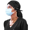 Gorra de trabajo con forro de satén con botón para