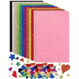 TaoBary 120 Sheets Colorful EVA Foam Sheets Craft Rainbow Colorful Foam Sheets Assorted Colors Foam Craft for Projects Art Signs Cards Scrapbooking Preschoolers Classroom DIY (8.3 × 11.7 Inch)