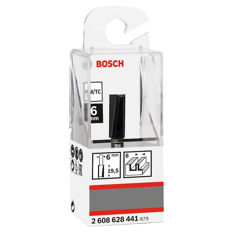 Bosch 1 x PRO Groove Cutter, Straight, Double-Edged (for Softwood,