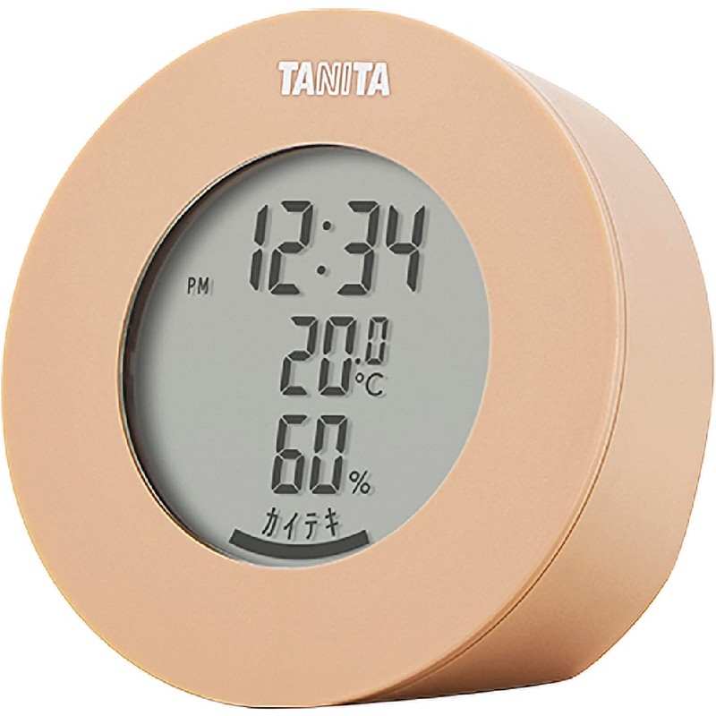 Tanita TT-585 BR Thermometer/Hygrometer Clock Temperature Humidity Digital Tabletop Magnet
