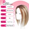 B-fashion Hair Toppers for Women Real Human Hair Extensions Clip