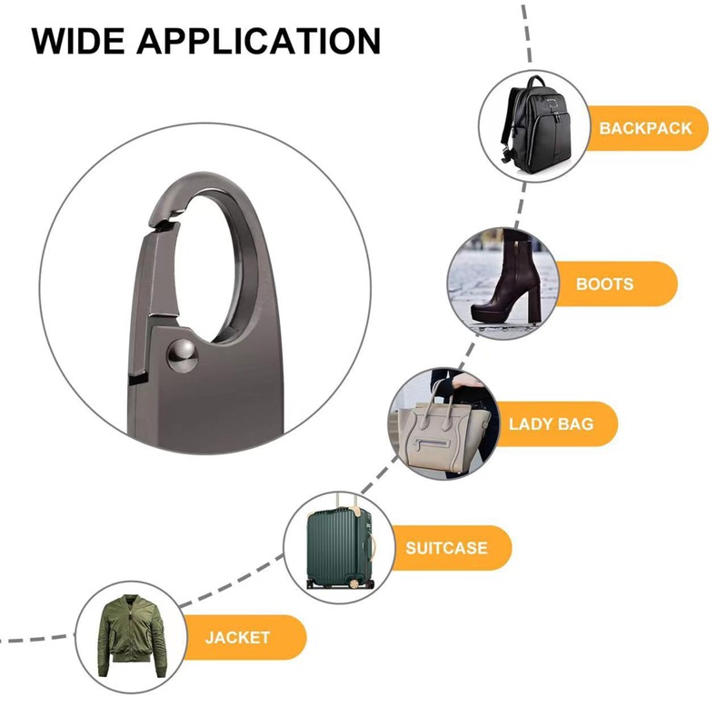 6Pcs Zipper Pull Replacement, Zipper Clip Theft Deterrent,Premium Zipper Lock,Upgraded