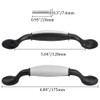 WMYCONGCONG 8 PCS 5"/128mm Centers Ceramic Pull Spoon Foot Cabinet