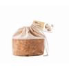 NUTS NUKB12 Bread Bag, S, Drawstring Cotton, 100% Organic Cotton,