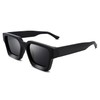 Braylenz Retro Square Sunglasses for Men Women Thick Frame Chunky