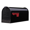 Gibraltar Mailboxes Elite Medium Capacity Galvanized Steel Black, Post-Mount Mai