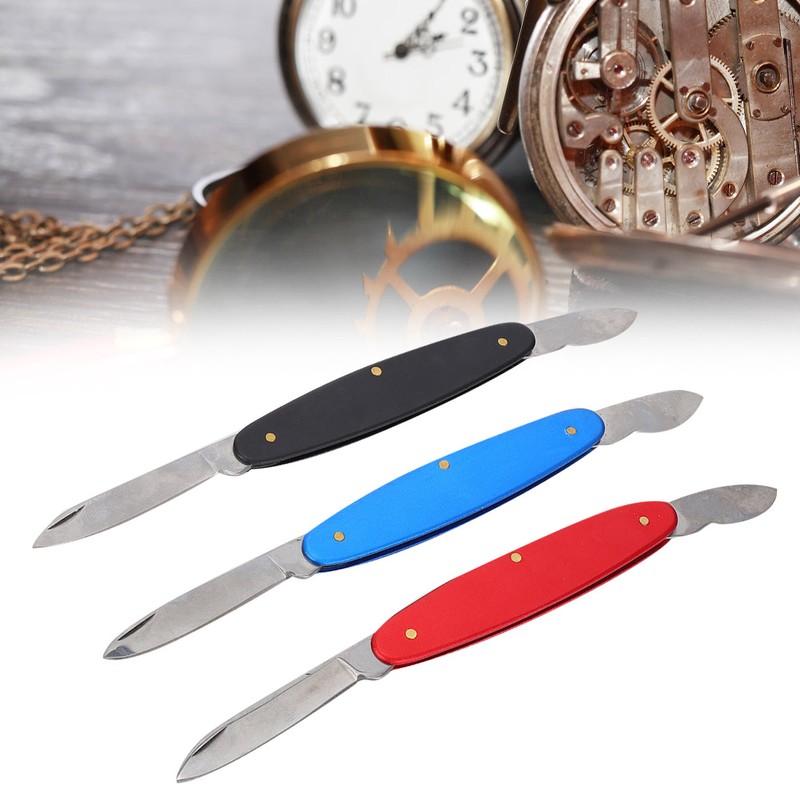 3Pcs Double-Sided Folding Watch Back Case Opener Blade Cover Pry