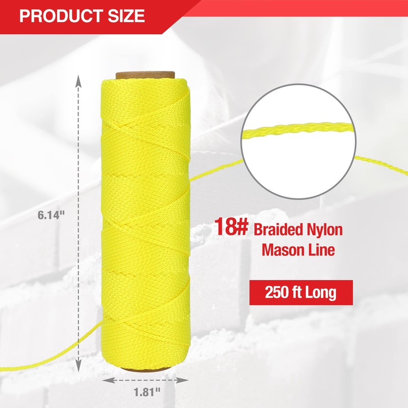 Goldblatt Mason Line, 250 Feet #18 Braided Nylon String, Perfect