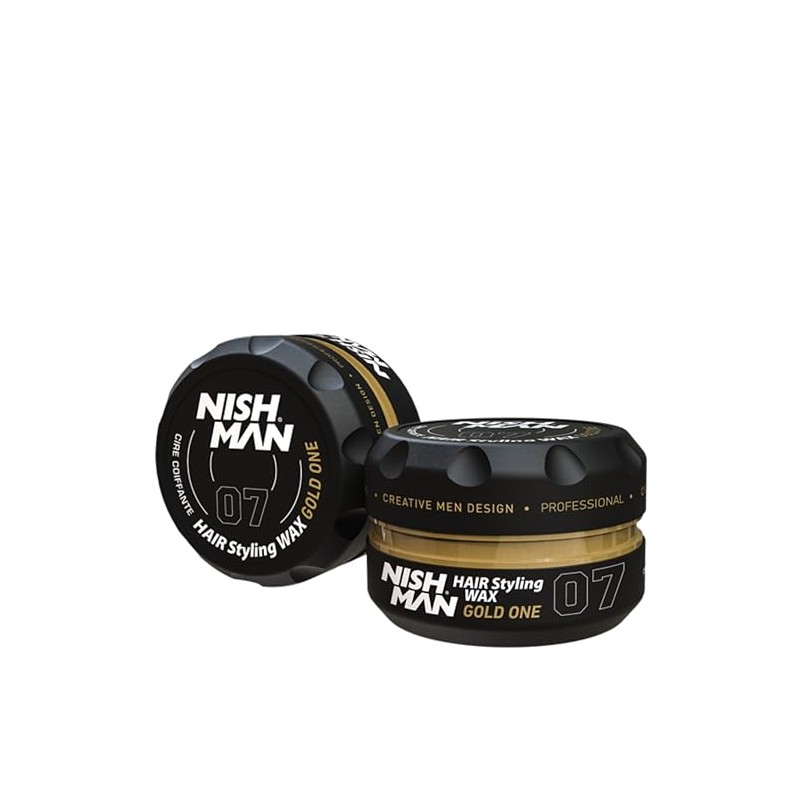 Nish Man HAIR Styling GEL WAX Gold One 07