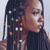 CHGCRAFT DIY 112Pcs African Hair Beads for Braids Jumbo Hair