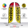 LookOurWay Feather Flag - 12ft Tall Advertising Flag Banner for