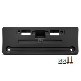 YHTAUTO Front License Plate Frame w/Screws Compatible with Infiniti QX80 Limited 2019-2020, Plastic Black Bumper License Plate Bracket, No Drill Licence Plate Holder