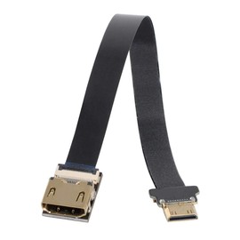 Xiwai CYFPV - Cable plano HDMI hembra a mini HDMI macho, 1080P para fotografía aérea FPV HDTV multicopter (0,5 m)