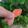 Acxico 10 Plastic Goldfish Small Soft Rubber Floating Gold Fish
