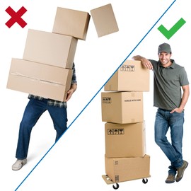 Mount-It! Furniture Dolly for Easy Moving, 220 lbs Capacity, Ideal for Pianos, Couches, Fridges, Smooth Gliding on Carpet & Hardwood, No Assembly Needed, 2 Pack