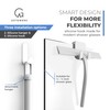 GÜTEWERK Shower Squeegee for Glass Doors, Silicone Window Squeegee, Bathroom