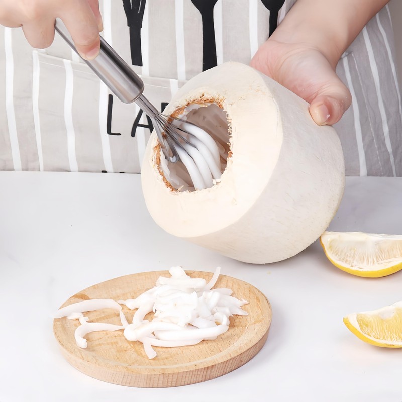 Pack of 2 Stainless Steel Coconut Scraper Durable Coconut Dragon