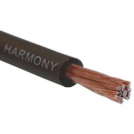Harmony Audio HA-PW4BLK-10 4 Gauge 4GA Car Stereo Matte Black Power Cable Amp Wire - 10 FT