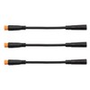 Ausi 3 PCS E-Bike Thumb Throttle Cable, 3-Pin Waterproof Connector