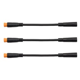 Ausi 3 PCS E-Bike Thumb Throttle Cable, 3-Pin Waterproof Connector Cable Wire For Electric Bike Conversion Kit(Male To Female)
