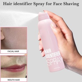 Hair Identifier Spray for Face Shaving, Skin Body Hair Identifying Spray With Razors, Skin Dermaplaning Spray for Face, Moisturizing and Skin Care Dermaplaner Spray (2packs)