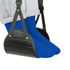 Foot Hammock for Plane Travel, Memory Foam Airplane Foot Hammock, Adjustable Foot Sling for Airplane & Office