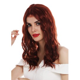 WIG ME UP - VK-9-350 wig women's wig long wavy middle parting with hair line red copper