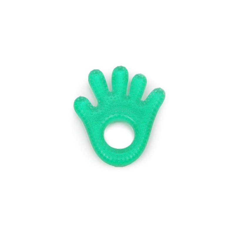 Teething Ring Hand T1204 Green Cooling Teething Ring Massaged and