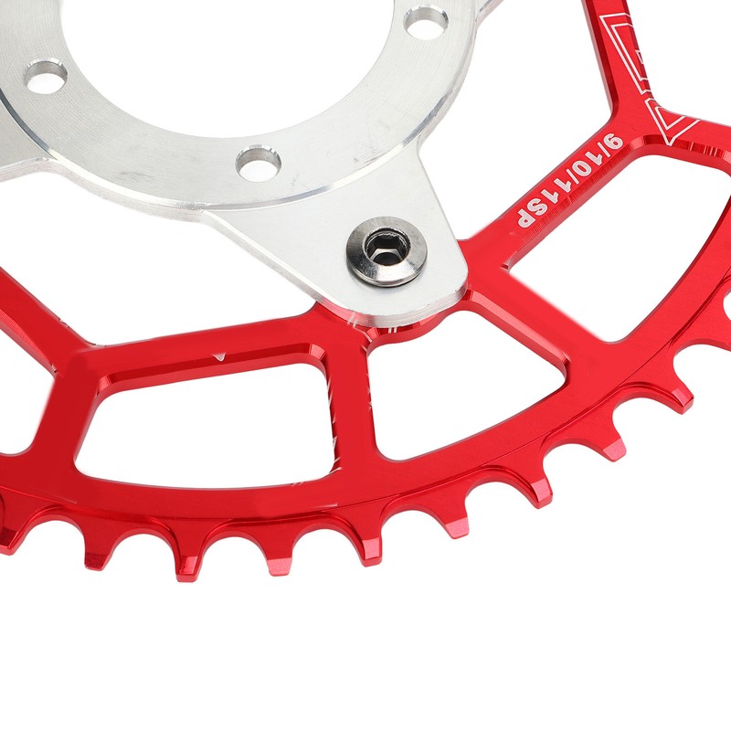 2pcs 104BCD Chainring Adapter Tooth Plate Aluminum Alloy 46T Mid