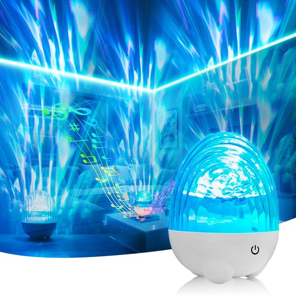 Macchiatto Northern Lights Projector with Bluetooth Speaker, 2200 mAh Galaxy