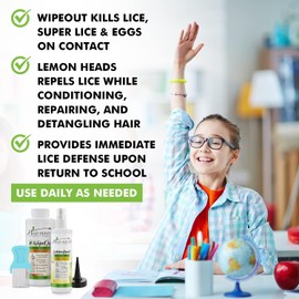 Head Hunters Head Lice Treatment Kit with Prevention Spray, Comb, and Shampoo That Kills Eggs and Lice - Non-Toxic Treatment for Nit Removal, Extra Strength