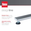 Oatey DLS1360R2 Designline Stainless Steel Linear DIY Shower Drain Tile-In