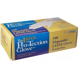 COMFITWEAR Disposable Latex Gloves, Powder Free Gloves - Medium (200 pack)