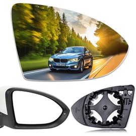 TOP-VIGOR 1-Pack Passenger Side Mirror Compatible with Volkswagen VW Golf MK7, 2015-2021 Golf GTI, 2015-2019 Golf R Golf SportWagen, 2017-2019 Golf Alltrack, 2019-2021 Jetta, Right Heated Mirror