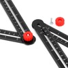QWORK® Template Tool, 12 Sides Angle Template Multi Angle Ruler
