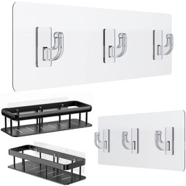 Jovware Shower Caddy Adhesive Strips - 2 Pack Replacement for Shower Shelf