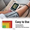 LotFancy Blood Pressure Monitor Upper Arm Large Cuff(12"-17”), Accurate Adjustable