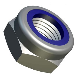 M20 Lock Nut (Pack of 2) Stainless Steel with Nylon Insert Locknut Metric Hex Hexagon for Bolts/Screws – Fasteners Self Locking Stop Nuts ISO 10511 DIN 985 20mm