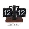 Flip Desk Clock Vintage 24 Hours Anti Slip Base Rotary