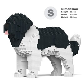 JEKCA Newfoundland Dog 01S-M03 | Plastic Building Blocks | Age 14+