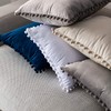NATUS WEAVER Decorative Throw Pillow Covers with Pom-poms Soft Velvet