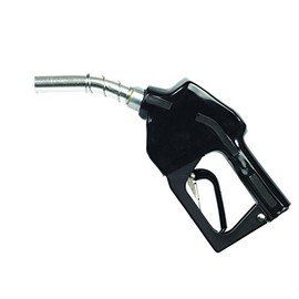 Groz 3/4-inch NPT UL Listed Automatic Fuel Nozzle | 16 GPM | Curved Spout | Max Pressure 50 PSI | Black (45576)