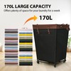 44 Gallons Laundry Basket with Wheels,Rolling Laundry Hamper，170L Extra Large