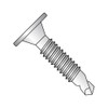 410 Stainless Steel Self-Drilling Screw, Plain Finish, Wafer Head, Phillips Drive, #3 Drill Point, #10-24 Thread Size, 1-1/2" Length (Pack of 25)