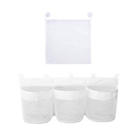 2 Piece Toy Storage Bag, Sort Toys, Mesh Bath Toy Bag, Bath Toy Organizer, Bathtub Mesh Storage, Bath Toy Mesh Bag