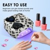 UV LED Nail Lamp Cordless, HUITINE 80W Rechargeable UV Light