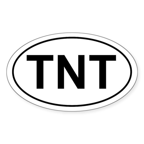 CafePress TNT Oval Sticker Oval Car Bumper Sticker