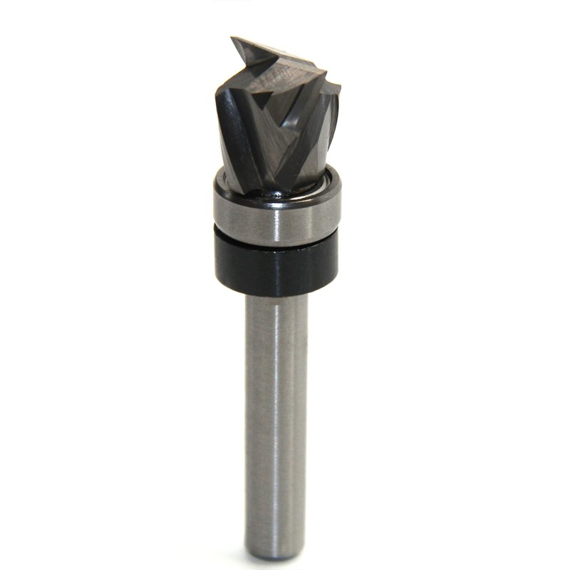 Top Bearing Compression Flush Trim Router Bit 1/4 Shank Pattern