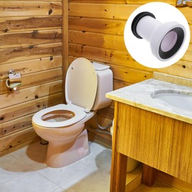 Veemoon Seal Extension for Toilet Drain Ground Bar Rubber Ring Toilet Sewer Drain Tube Sealing Ring Drain Tube Hose Seal Hose Household Pipeline