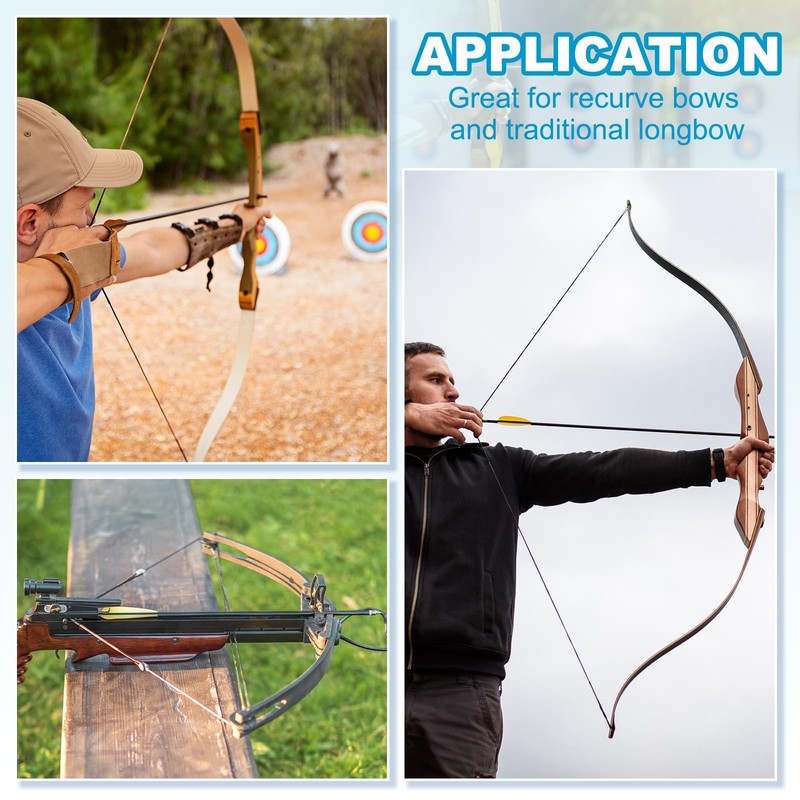 sourcing map Traditional Recurve Bow String Replacement AMO 70" in